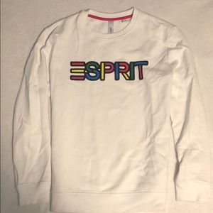 Esprit white sweatshirt, size Medium